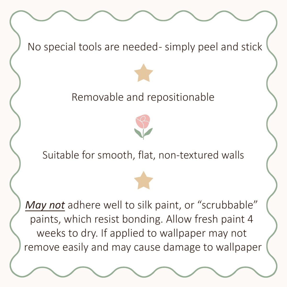 Premium Fabric Nursery Wall Stickers - Large Wildflowers - RoseRowanDesign -