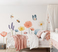 Load image into Gallery viewer, Premium Fabric Nursery Wall Stickers - Large Wildflowers - RoseRowanDesign -