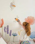 Load image into Gallery viewer, Premium Fabric Nursery Wall Stickers - Large Wildflowers - RoseRowanDesign -