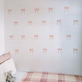Load image into Gallery viewer, Premium Fabric Nursery Wall Stickers - Pink Bows - RoseRowanDesign -