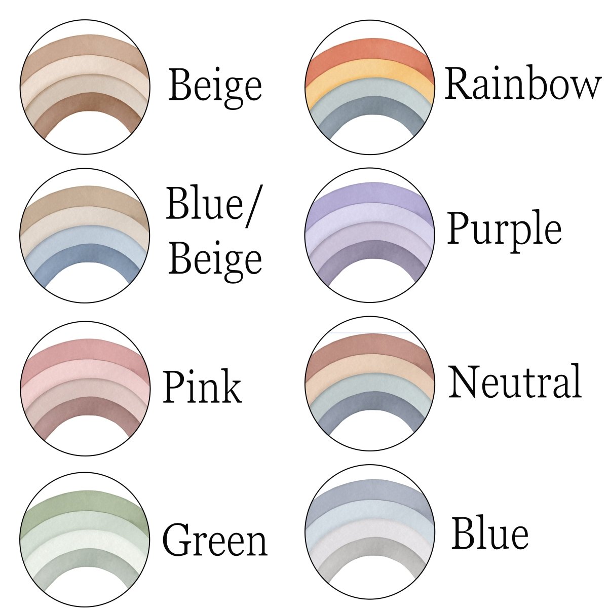 Premium Fabric Nursery Wall Stickers - Rainbow Stars and Clouds - 8 Colours Available - RoseRowanDesign -