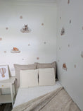 Load image into Gallery viewer, Premium Fabric Nursery Wall Stickers - Safari Animals Sleeping on Clouds - RoseRowanDesign -