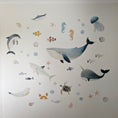 Load image into Gallery viewer, Premium Fabric Nursery Wall Stickers - Sea Life - RoseRowanDesign -