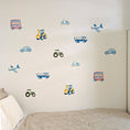Load image into Gallery viewer, Premium Fabric Nursery Wall Stickers - Transport Vehicles - RoseRowanDesign -