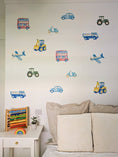 Load image into Gallery viewer, Premium Fabric Nursery Wall Stickers - Transport Vehicles - RoseRowanDesign -