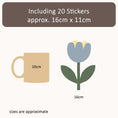 Load image into Gallery viewer, Premium Fabric Nursery Wall Stickers - Tulips Flowers - RoseRowanDesign -