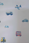Load and play video in Gallery viewer, Premium Fabric Nursery Wall Stickers - Transport Vehicles