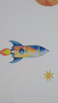 Load and play video in Gallery viewer, Premium Fabric Nursery Wall Stickers - Solar System