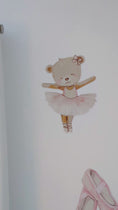 Load and play video in Gallery viewer, Premium Fabric Nursery Wall Stickers - Ballet Pink