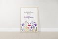 Load image into Gallery viewer, Purple Wildflower Nursery Prints | Set of 3 | Floral Decor for Baby Girls' Room - RoseRowanDesign -