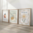 Load image into Gallery viewer, Retro Folk Nursery Print Set – Snail, Ladybird & Daisy - RoseRowanDesign -