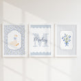 Load image into Gallery viewer, Personalised Bluebell & Goose Nursery Prints | Set of 3, photo 5