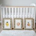 Load image into Gallery viewer, Vintage Fruit Nursery Prints | Green Harlequin | Set of 3, photo 2