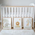 Load image into Gallery viewer, Botanical Safari Nursery Prints | Elephant, Lion & Giraffe | Set of 3, photo 2