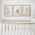 Load image into Gallery viewer, Botanical Safari Nursery Prints | Elephant, Lion & Giraffe | Set of 3, photo 3