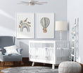 Load image into Gallery viewer, Safari Animal Balloon Nursery Prints | Set of 2 | Green Wall Art for Baby's Room - RoseRowanDesign -