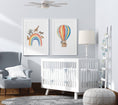 Load image into Gallery viewer, Safari Animal Balloon Prints | Set of 2 | Nursery Wall Art - RoseRowanDesign -