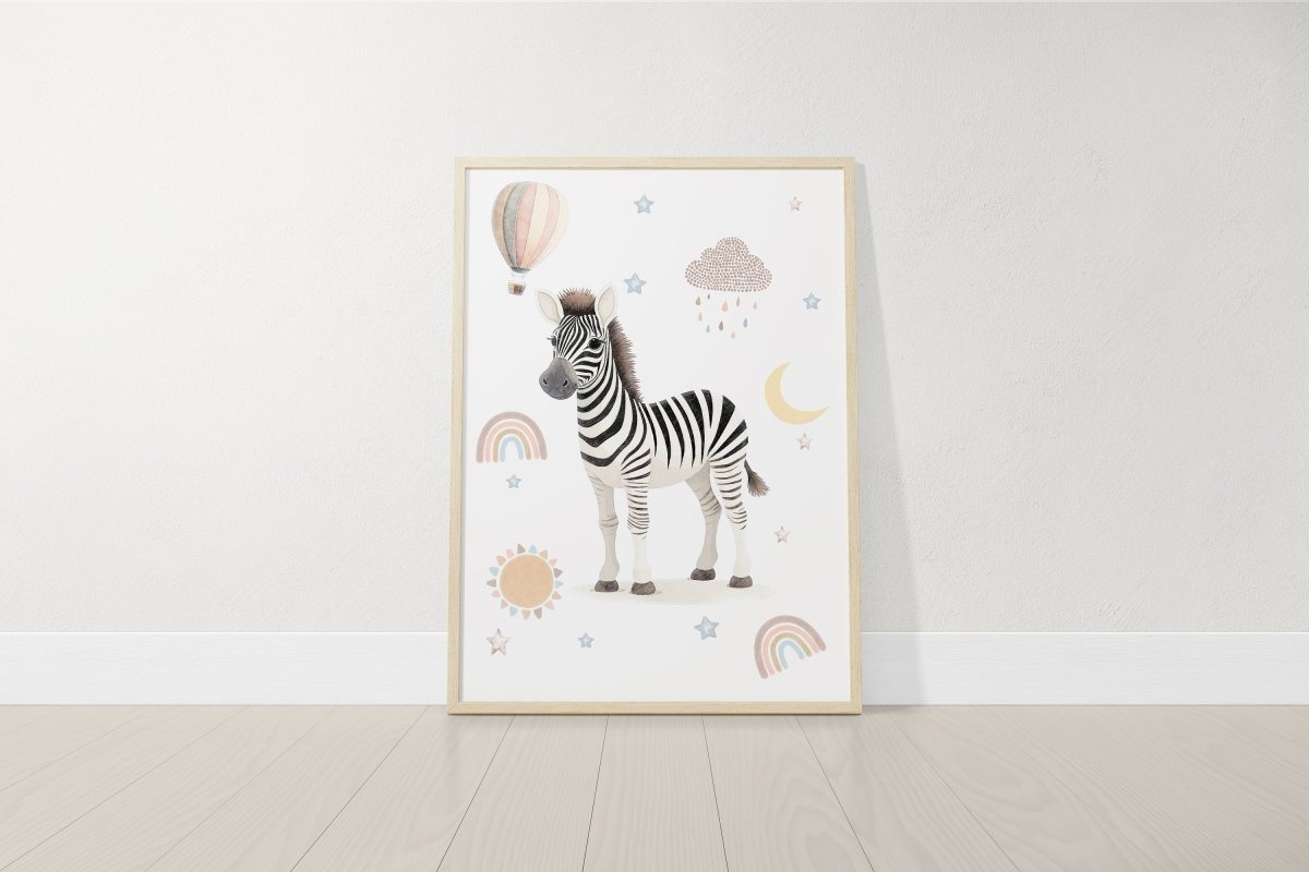 Safari Animal Boho Nursery Prints | Set of 6 | Neutral Wall Art for Baby's Room - RoseRowanDesign -