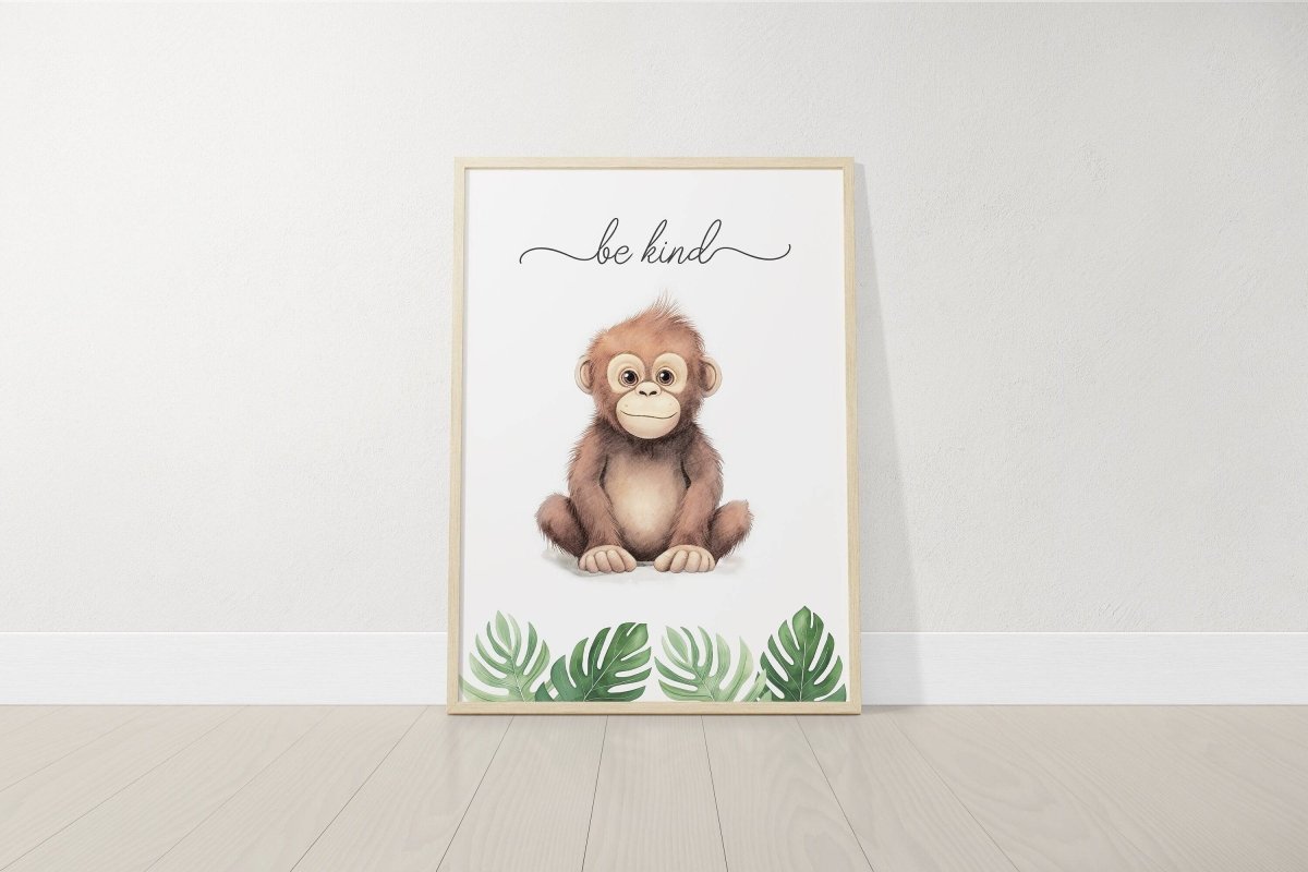 Safari Animal Nursery Prints | Set of 3 | Jungle Theme Wall Art for Babies' Room - RoseRowanDesign -