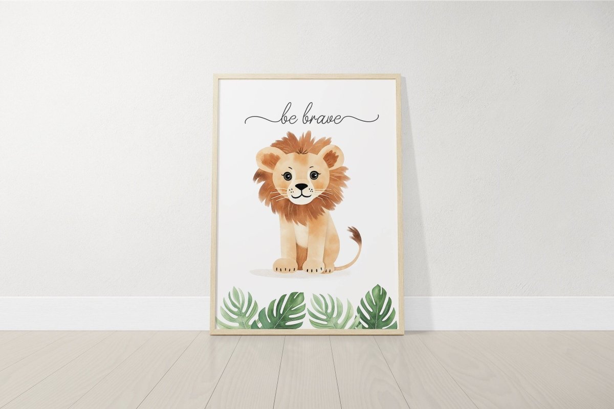 Safari Animal Nursery Prints | Set of 3 | Jungle Theme Wall Art for Babies' Room - RoseRowanDesign -