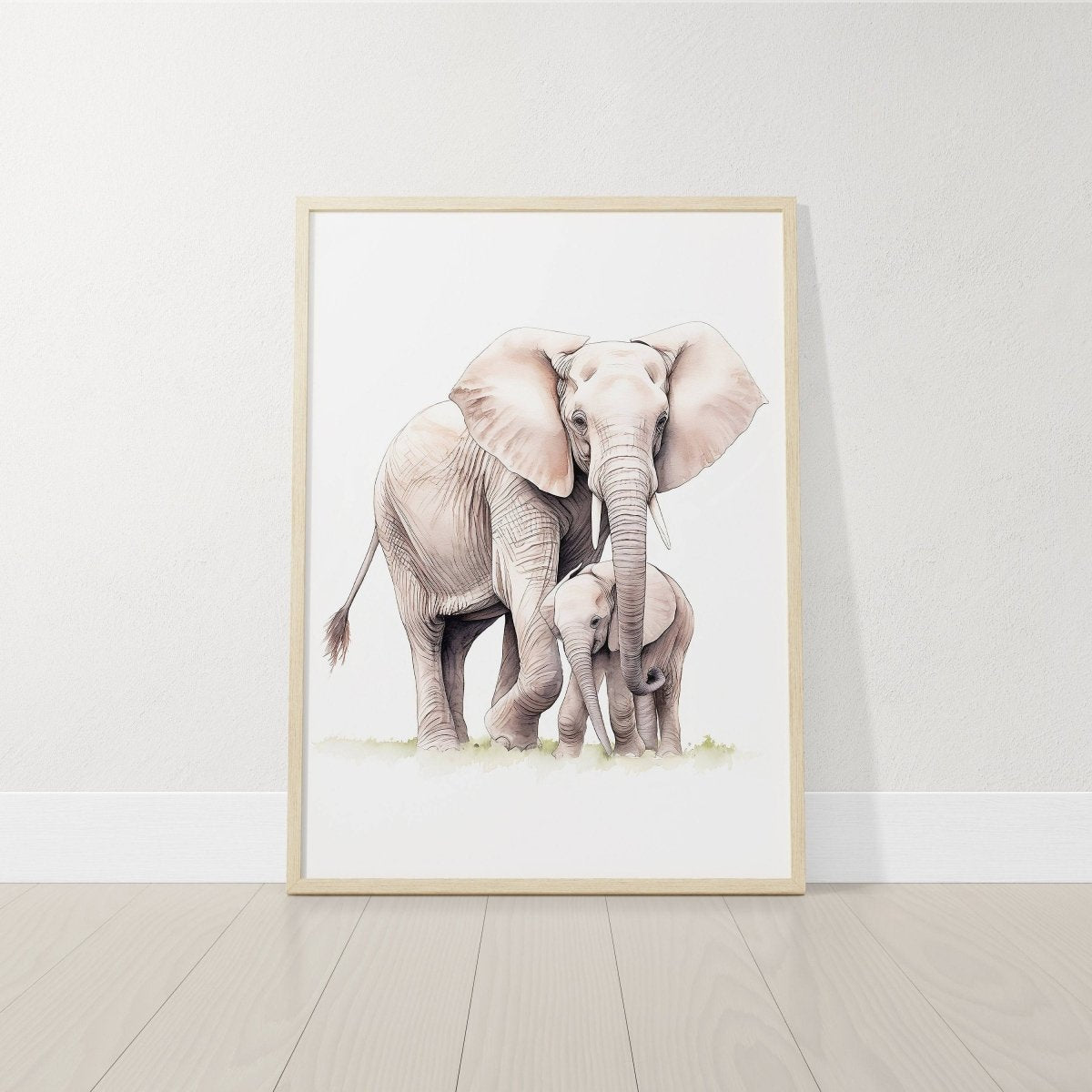 Safari Animal Nursery Prints | Set of 3 | Neutral Wall Art for Baby's Room - RoseRowanDesign -