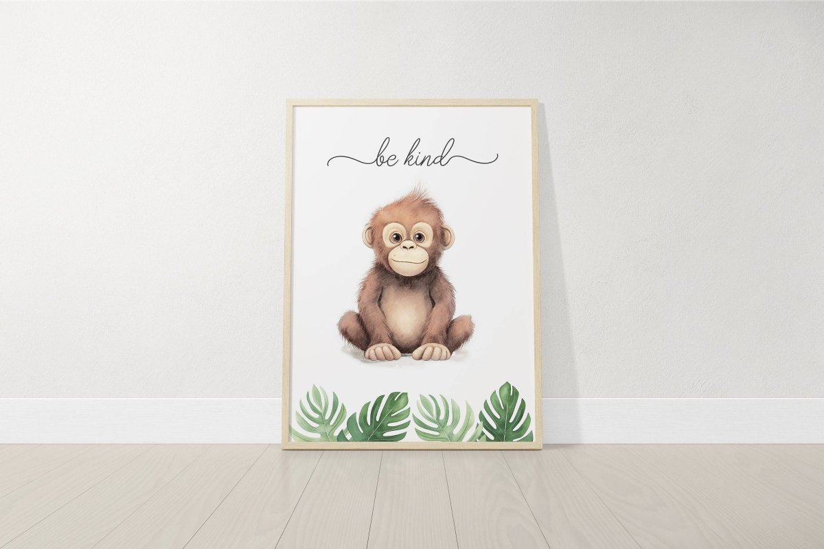 Safari Animal Nursery Prints | Set of 6 | Jungle Wall Art for Baby's Room - RoseRowanDesign -