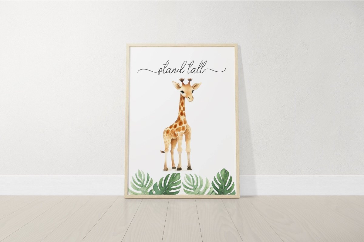 Safari Animal Nursery Prints | Set of 6 | Jungle Wall Art for Baby's Room - RoseRowanDesign -