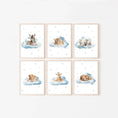 Load image into Gallery viewer, Safari Animal Nursery Prints | Set of 6 | Neutral Safari Theme Wall Art for Baby's Room - RoseRowanDesign -