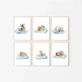Load image into Gallery viewer, Safari Animal Nursery Prints | Set of 6 | Neutral Safari Theme Wall Art for Baby's Room - RoseRowanDesign -