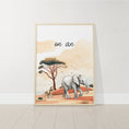 Load image into Gallery viewer, Safari Animal Nursery Wall Prints, Set of 3 Safari Animals For Babies Bedroom, Gender Neutral Nursery Decor, Lets Go On An Adventure - RoseRowanDesign -