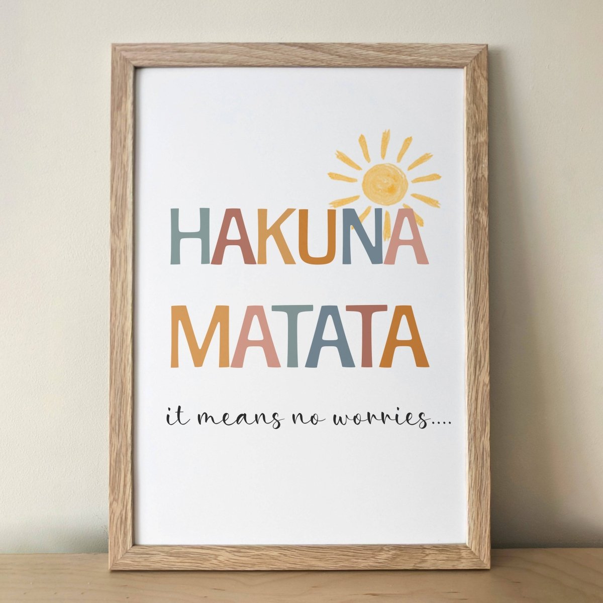 Safari Animal Prints for Nursery - Gender Neutral Decor for Babies Room - Hakuna Matata - Hot Air Balloon, HuAnimal Ark - RoseRowanDesign -