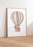 Load image into Gallery viewer, Safari Animal Prints | Set of 2 Balloon Wall Art | Beige Rainbow Nursery Decor - RoseRowanDesign -