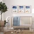 Load image into Gallery viewer, Safari Animal Star Nursery Prints | Set of 3 | Gender Neutral Wall Art for Baby's Room - RoseRowanDesign -
