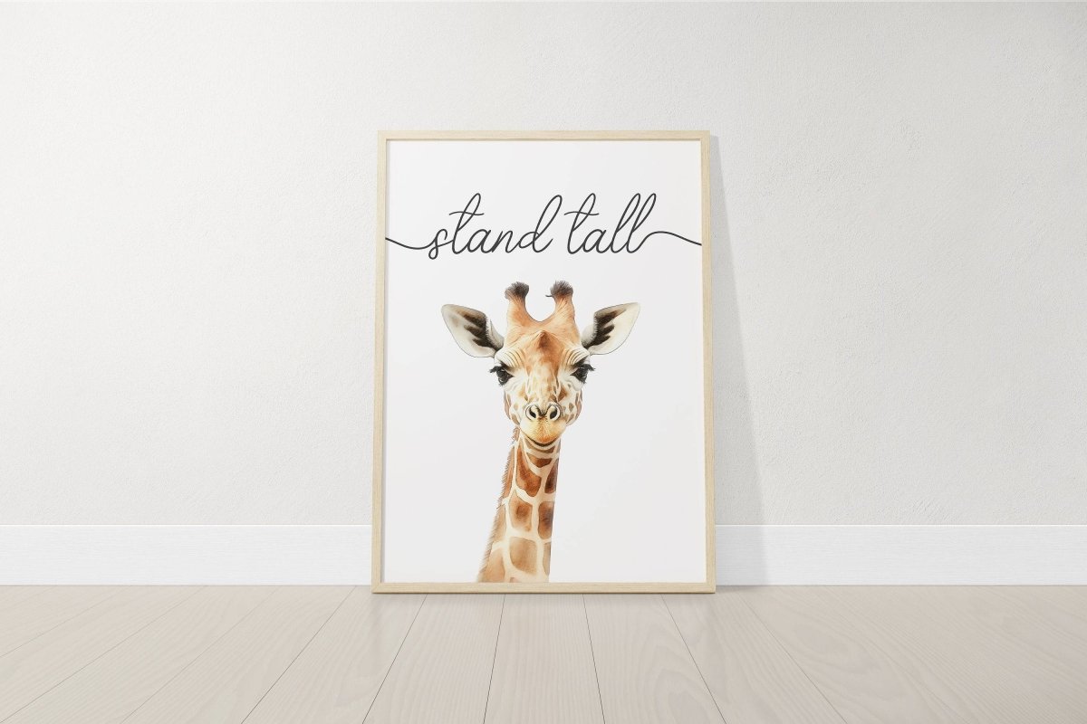 Safari Animal Wall Art Prints | Set of 3 | Quotes for Baby Room - RoseRowanDesign -