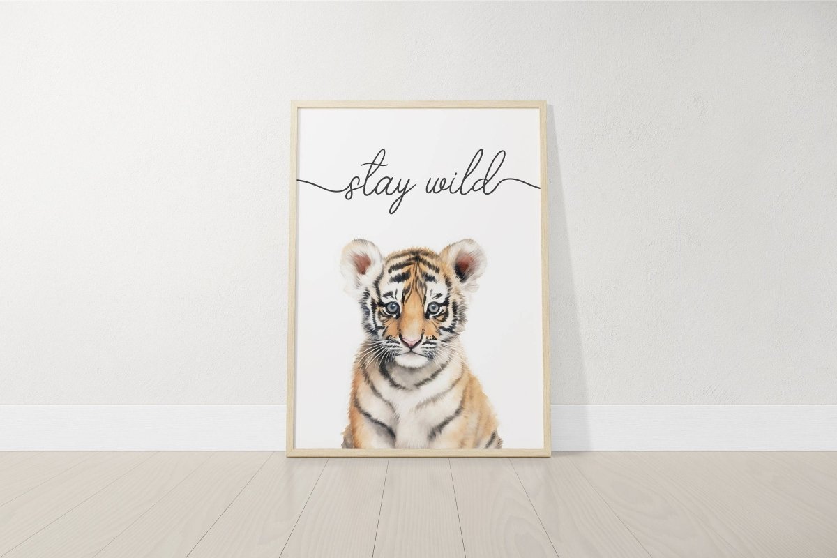 Safari Animal Wall Art Prints | Set of 3 | Quotes for Baby Room - RoseRowanDesign -