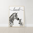 Load image into Gallery viewer, Safari Animal Wall Art Prints | Set of 3 | "You Are So Loved" Nursery Decor - RoseRowanDesign -