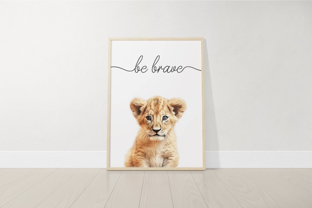 Safari Animal Watercolour Nursery Prints | Set of 6 | Neutral Wall Art for Baby's Room - RoseRowanDesign -