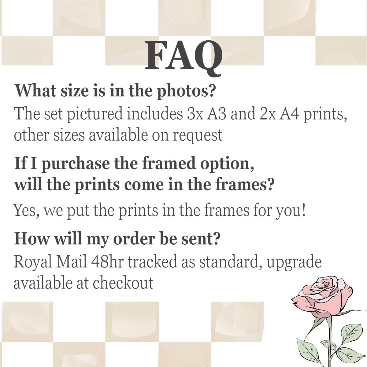 Sage Green Nursery Prints – Personalised Floral Gallery Wall Set - RoseRowanDesign -