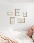 Load image into Gallery viewer, Sage Green Nursery Prints – Personalised Floral Gallery Wall Set - RoseRowanDesign -