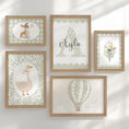 Load image into Gallery viewer, Sage Green Nursery Prints – Personalised Floral Gallery Wall Set - RoseRowanDesign -