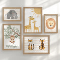 Load image into Gallery viewer, Scandi Safari Nursery Gallery Wall Art – Jungle Animal Prints - RoseRowanDesign - Wall Art