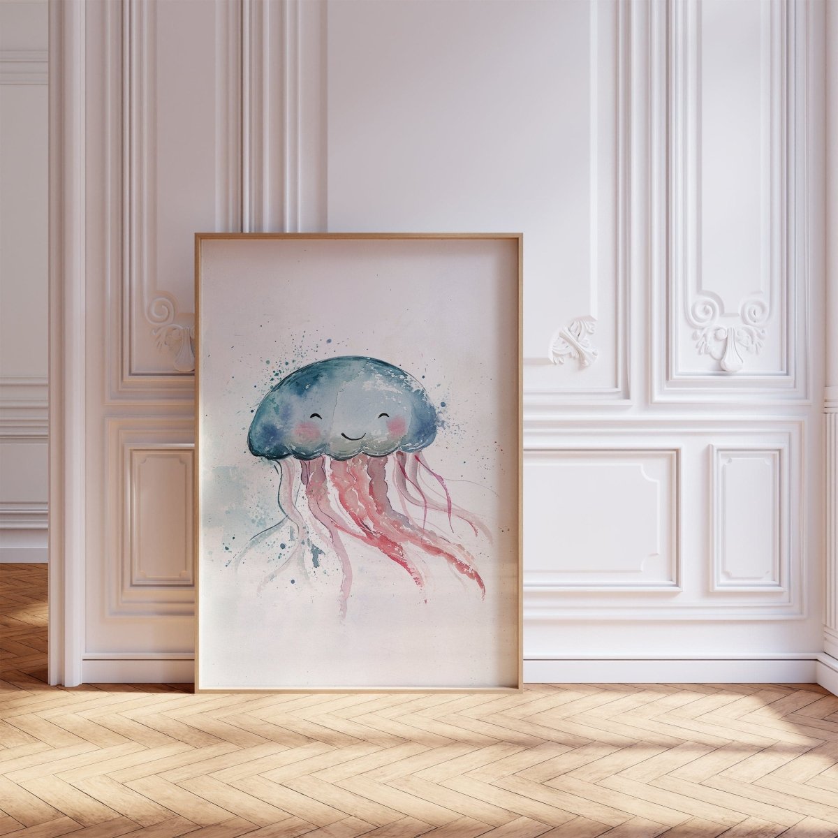 Sea Life Nursery Prints | Set of 6 | Ocean Theme Wall Art for Baby's Room - RoseRowanDesign -