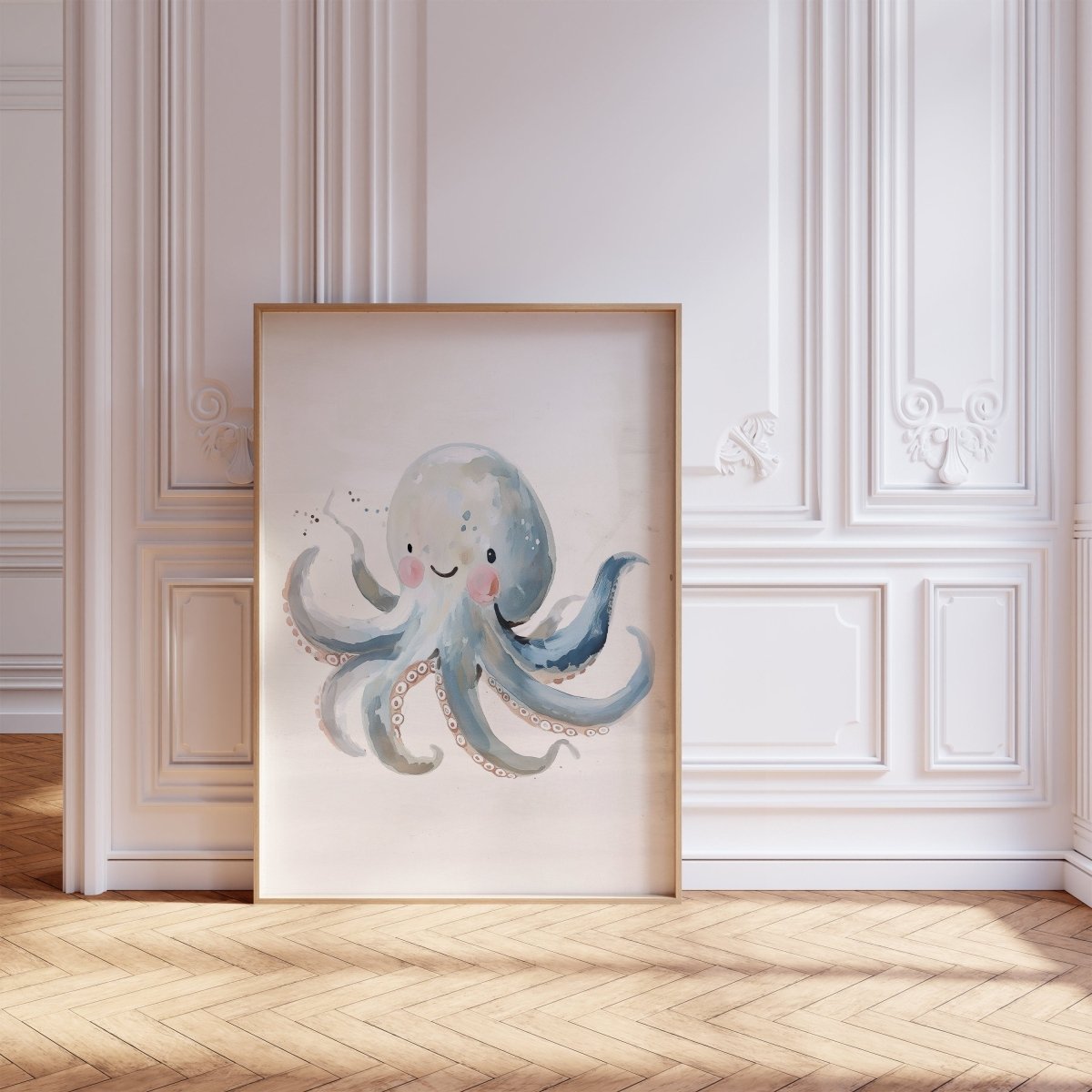 Sea Life Nursery Prints | Set of 6 | Ocean Theme Wall Art for Baby's Room - RoseRowanDesign -