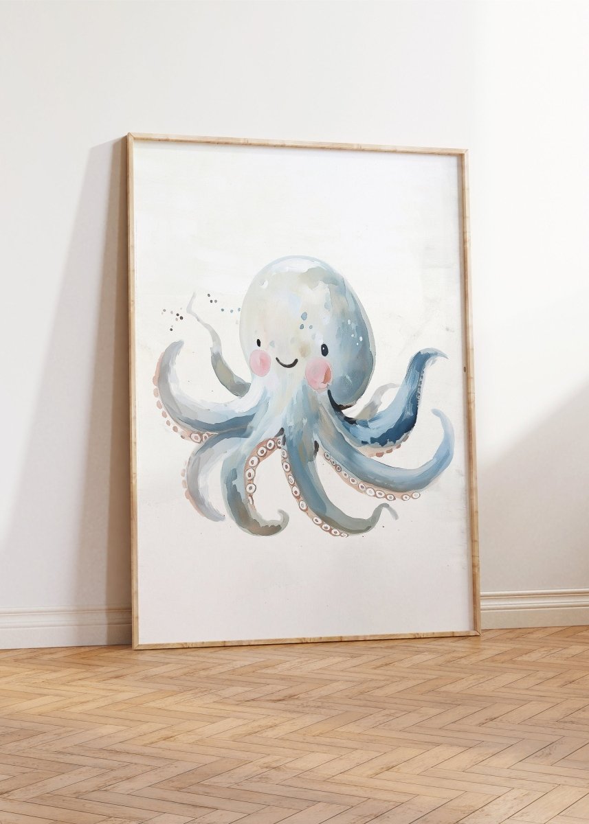 Sea Life Wall Art | Set of 3 | Nautical Ocean Theme for Nursery or Kids' Room - RoseRowanDesign -