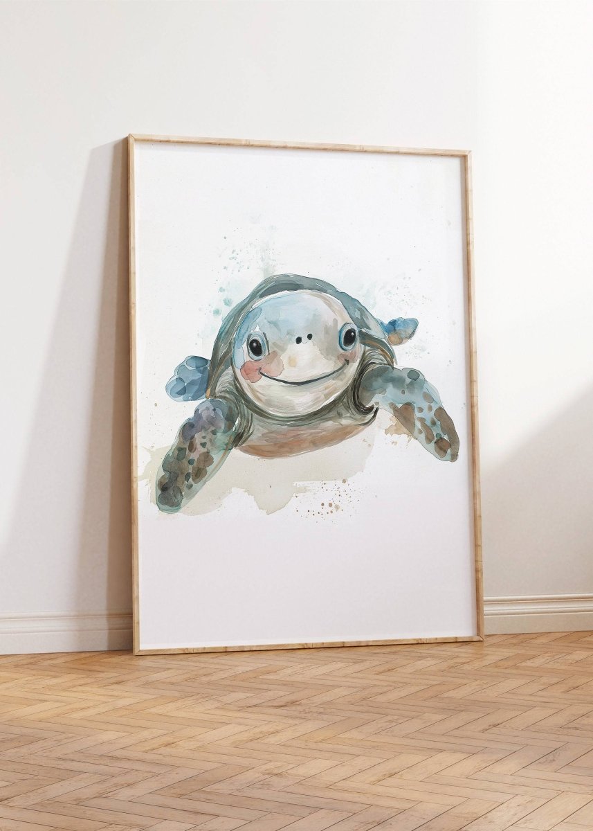Sea Life Wall Art | Set of 3 | Nautical Ocean Theme for Nursery or Kids' Room - RoseRowanDesign -