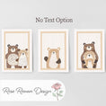 Load image into Gallery viewer, Set of 3 Bear Family Prints – 'First We Had Each Other' Wall Art for Nursery or Playroom - RoseRowanDesign -