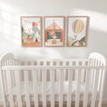 Load image into Gallery viewer, Set of 3 Circus Animal Nursery Prints – Whimsical Lion & Balloon Wall Art for Kids Room - RoseRowanDesign -