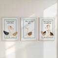 Load image into Gallery viewer, Set of 3 Goose Family Prints – 'First We Had Each Other' Neutral Wall Art for Nursery & Playroom - RoseRowanDesign -