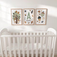 Load image into Gallery viewer, Set of 3 Little Acorns Nursery Prints – Whimsical Personalised Oak Tree Wall Art for Kids Room - RoseRowanDesign -