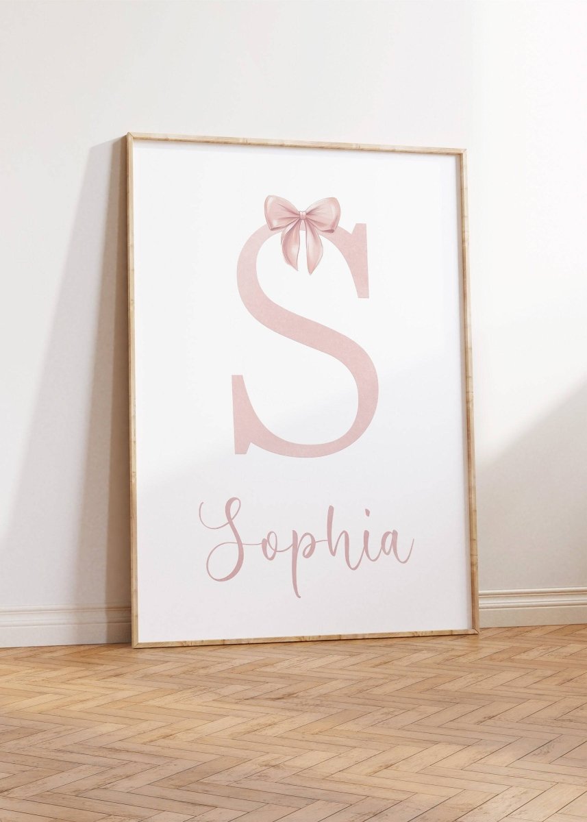Set of 3 Personalised Girls Ballet Nursery Prints, Customised Name, Gift for little Girls Bedroom, Playroom or Nursery, Pink Dance Decor - RoseRowanDesign -